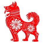 79630721 - dog, chinese zodiac symbol of 2018 year, isolated on white background. vector illustration.